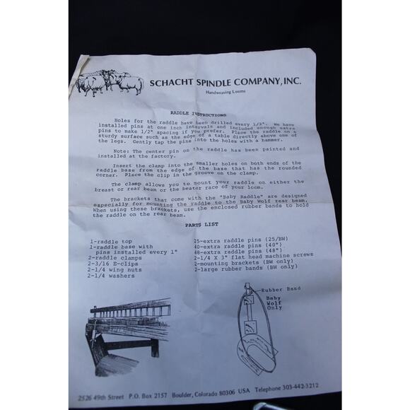 Schacht Raddle Bracket Parts - Clamp Blocks and Pins - Picture 4 of 4